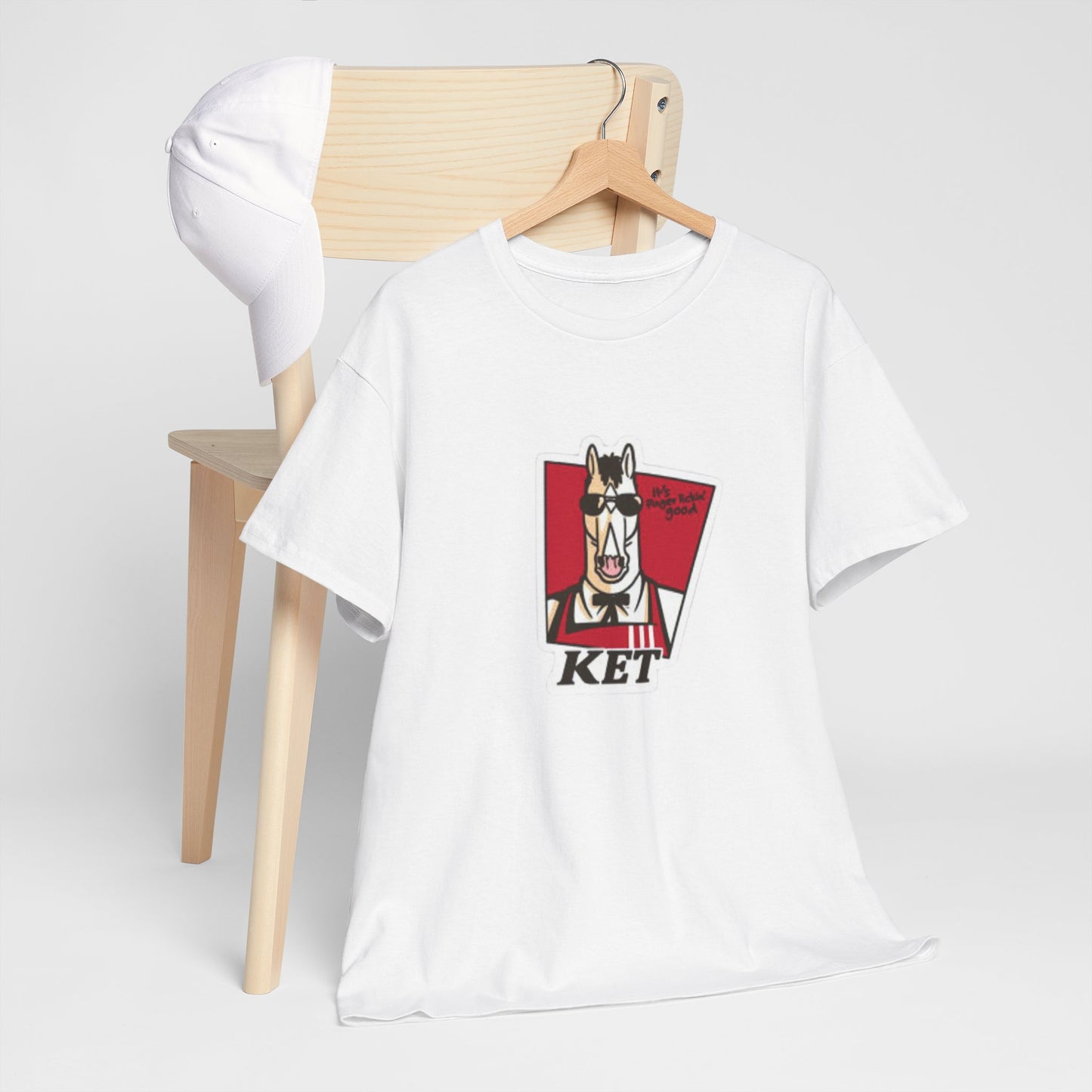 Retro Horse Graphic Unisex Heavy Cotton Tee - Fun & Quirky
